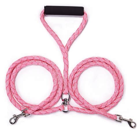 double loop dog leash|leash for two small dogs.